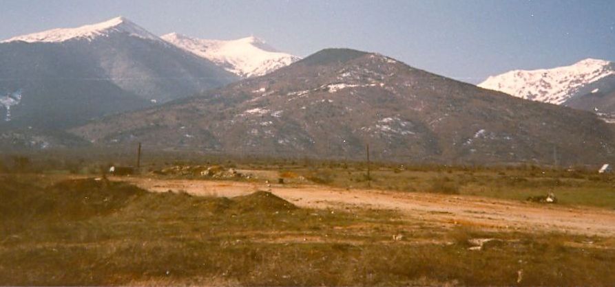 Hills on the Macedonia - Albania border