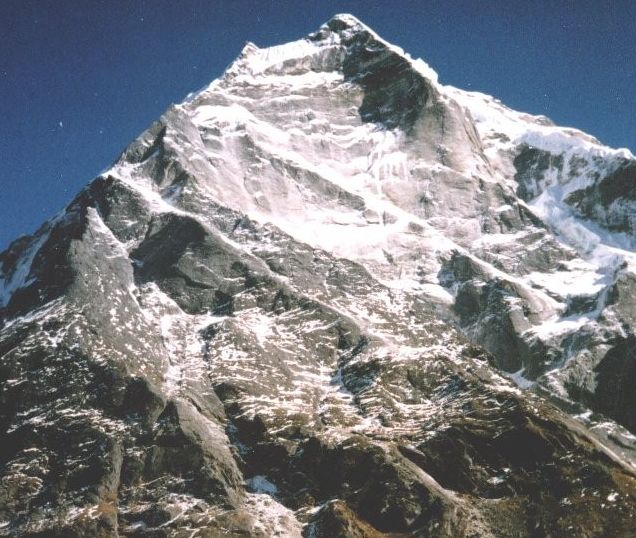 Mera West Peak from Hinku Valley