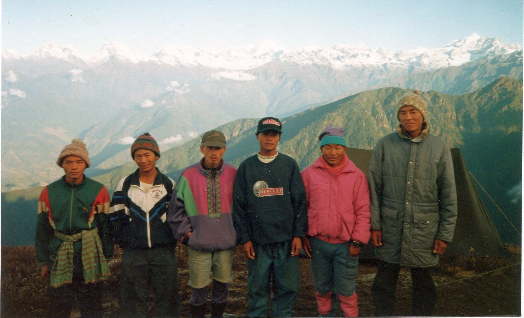 The Langtang Himal from campsite on ridge to Nosempati