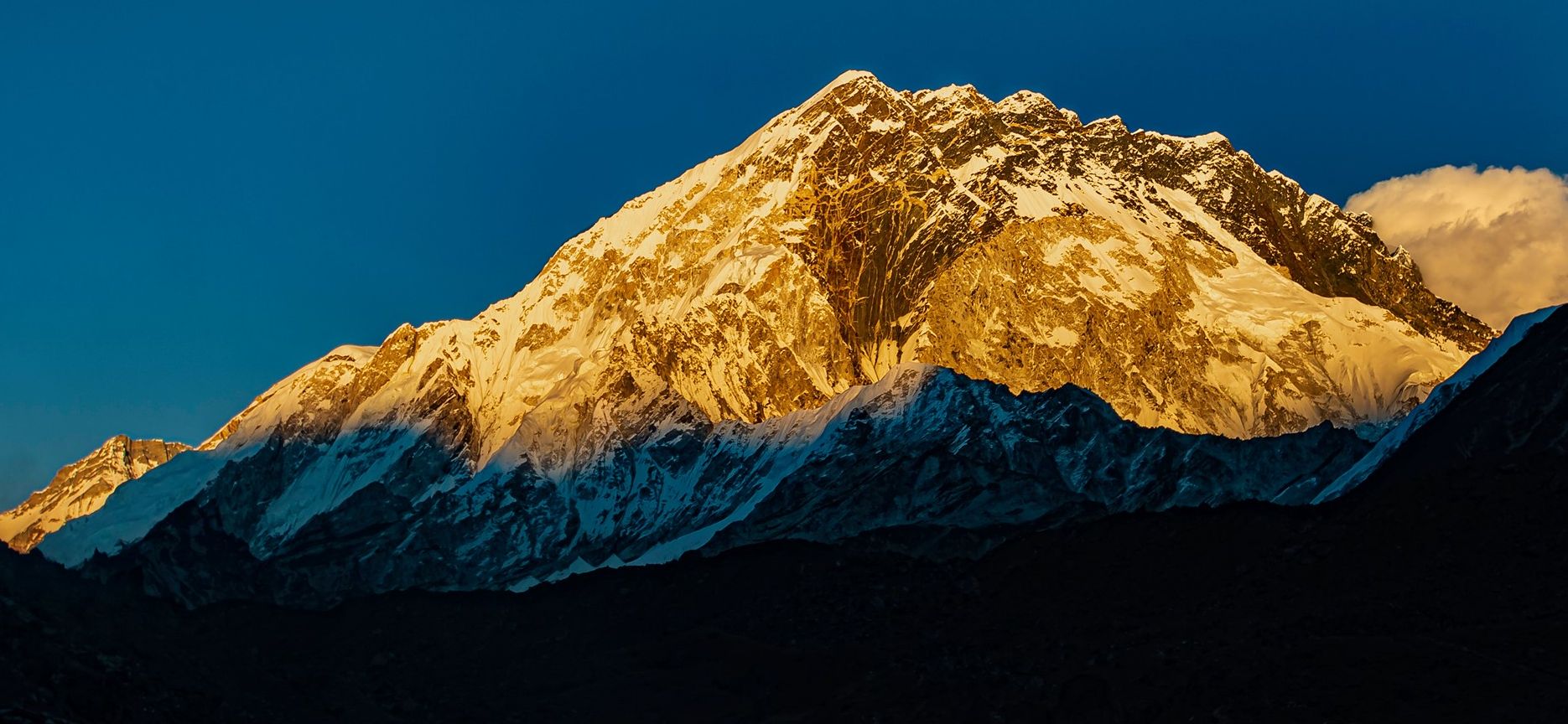 Mount Nuptse from Lobuje on route to Everest Base Camp