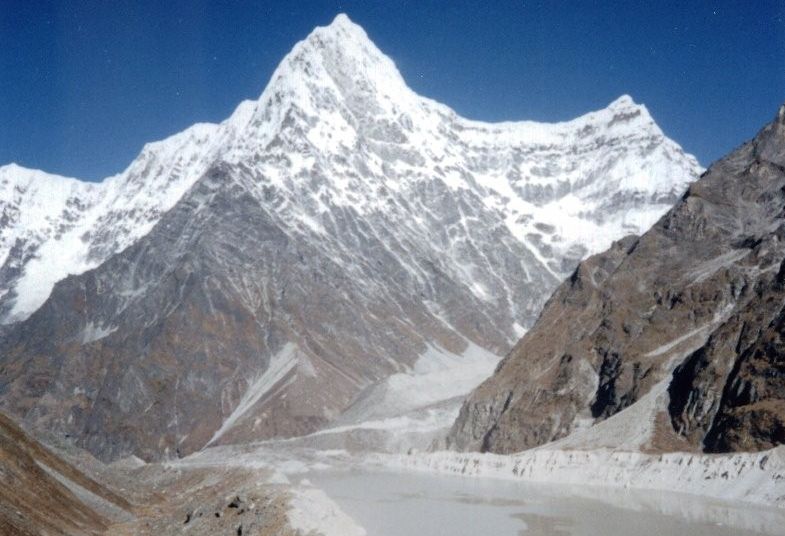 Tsho Rolpa glacier lake and Mt.Kang Nachugo