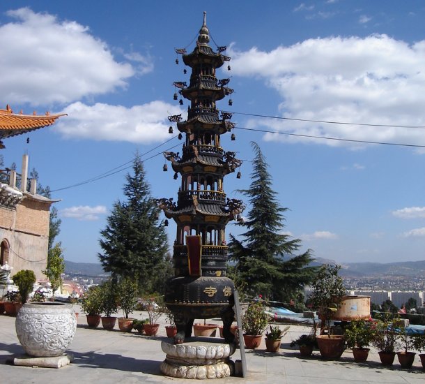 Tower at Hillside Temple