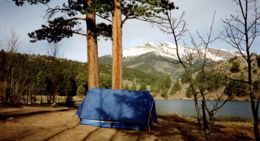 Campsite at O'Haver Lake in the Colorado Rockies