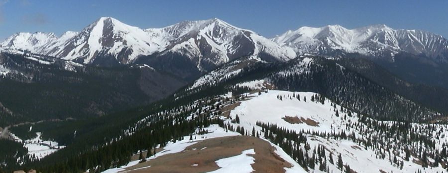 View to the West from Monarch Pass in the Sawatch Range of the Colorado Rockies