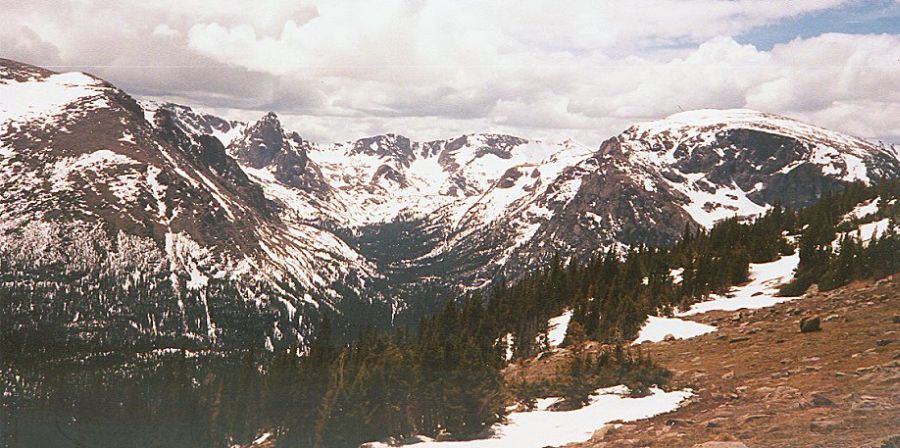 View over the Colorado Rockies from Trail Ridge