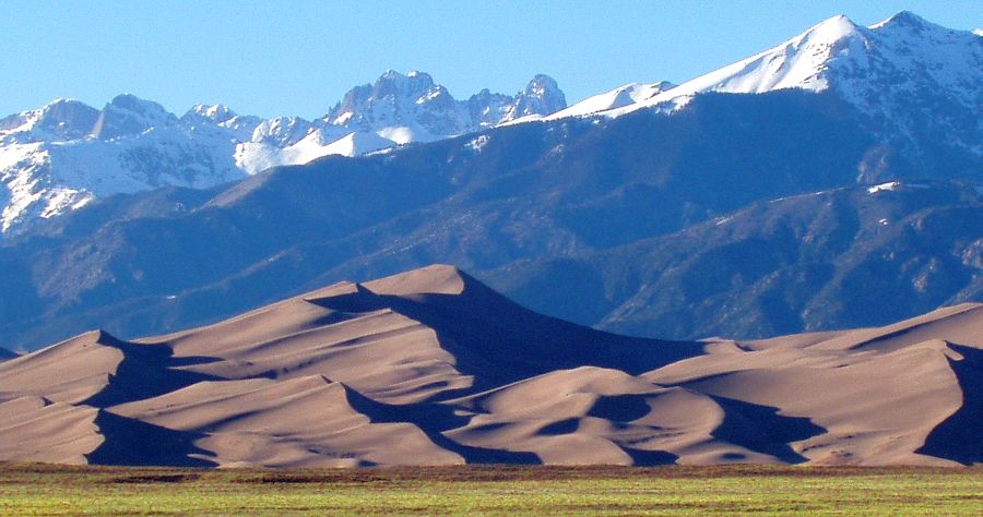 Sangre de Cristo Mountains and The Great Sand Dunes Colorado National Monument