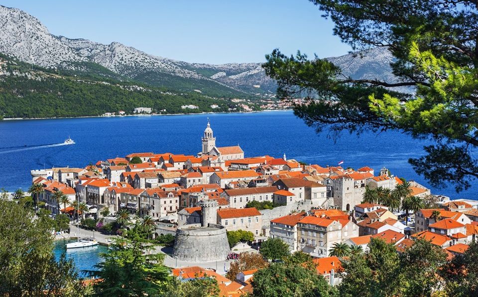 Korcula on the Dalmatian Coast of Croatia