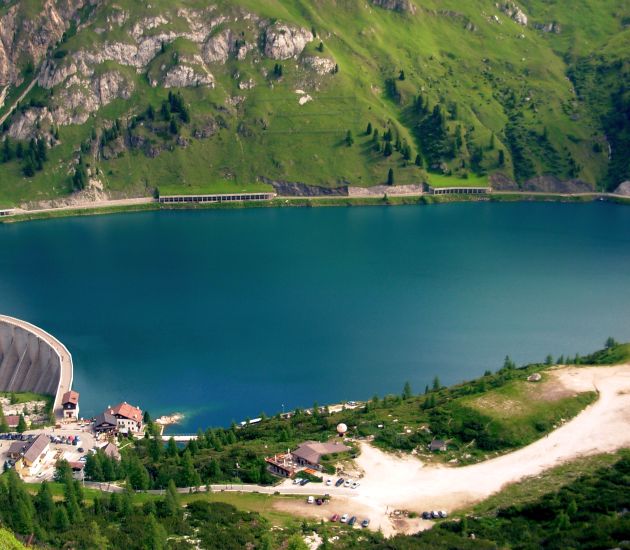 Lago Fedaia in the Italian Dolomites