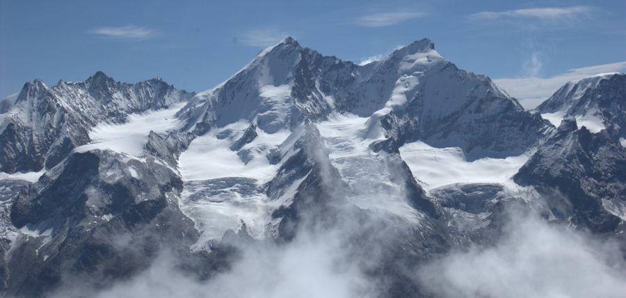 Dom and Taschhorn from Weisshorn