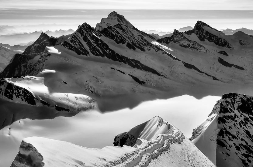 Finsteraarhorn from the Monch