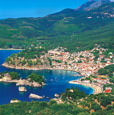 Town of Parga on the Ionian Coast of Greece