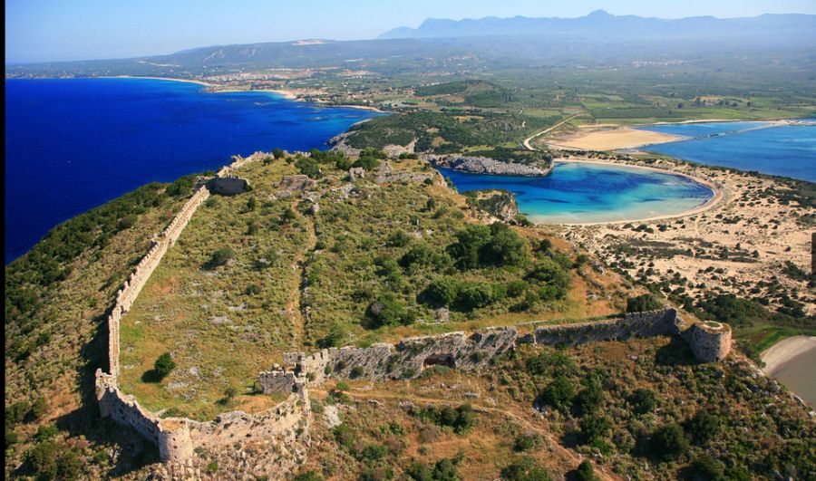 Paliokastro "Old Castle" above Voidkolio Bay near Pylos