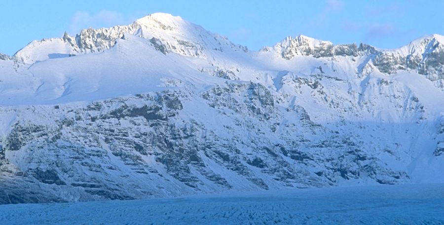 Oeraefajoekull in Skaftafell National Park in Iceland