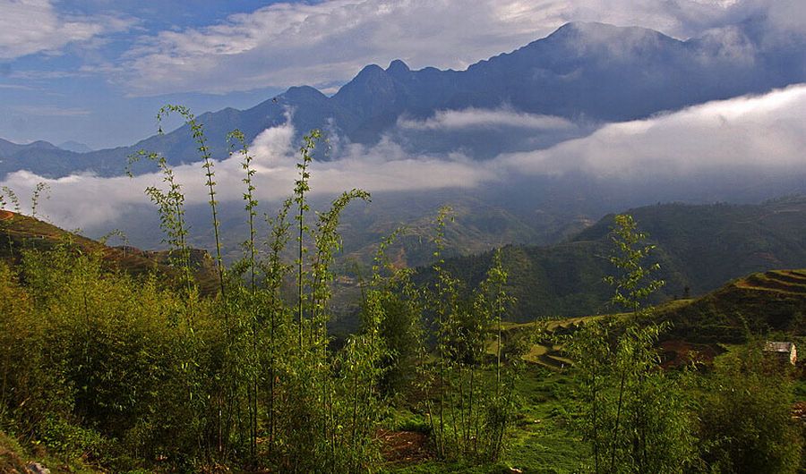 Lao Cai Mountains in Northern Vietnam