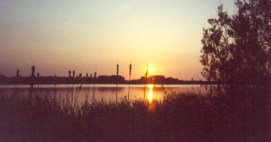 Sunset on Irish Loch