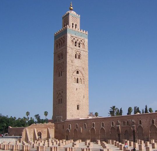 Koutoubia Mosque in Marrakesh in Morocco