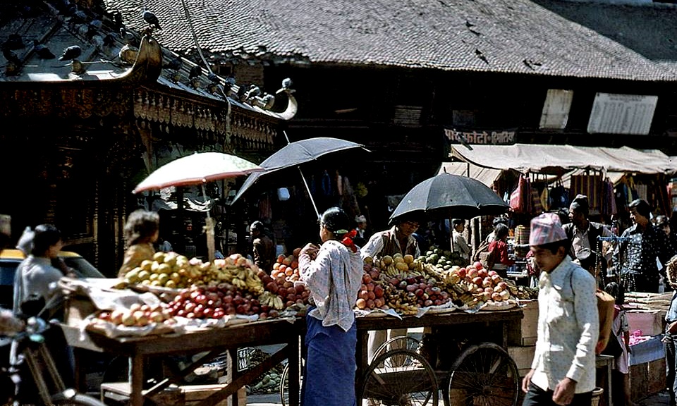 Street Market at Asan Toll in Kathmandu