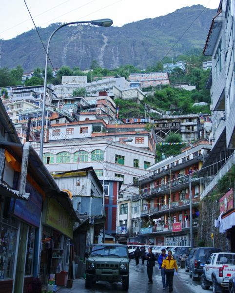 Zhangmu at Nepal - Tibet border