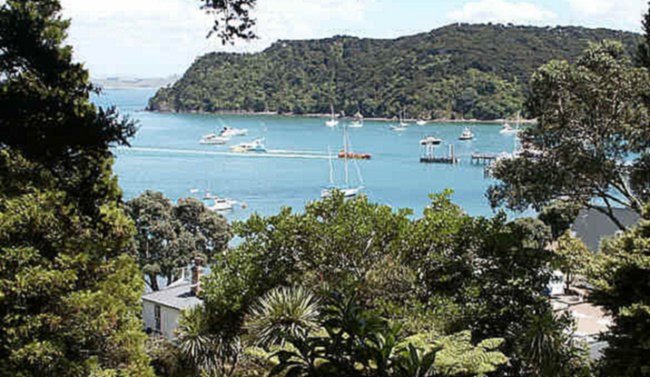 Russel in the Bay of Islands off the North Island of New Zealand