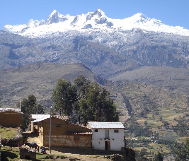 Vallunaraju, 5680 metres, in the Cordillera Blanca