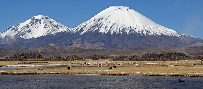 Mountain Peaks in the Andes of Peru