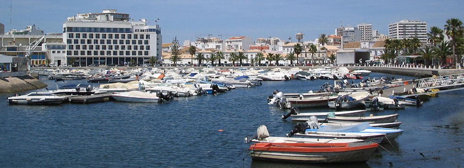 Faro in The Algarve in Southern Portugal