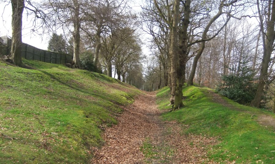 Route of Antonine Wall at Watling Lodge near Falkirk