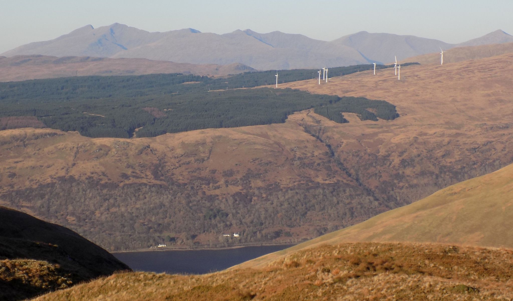 Ben Cruachan beyond Loch Fyne from Beinn an t-Seilich