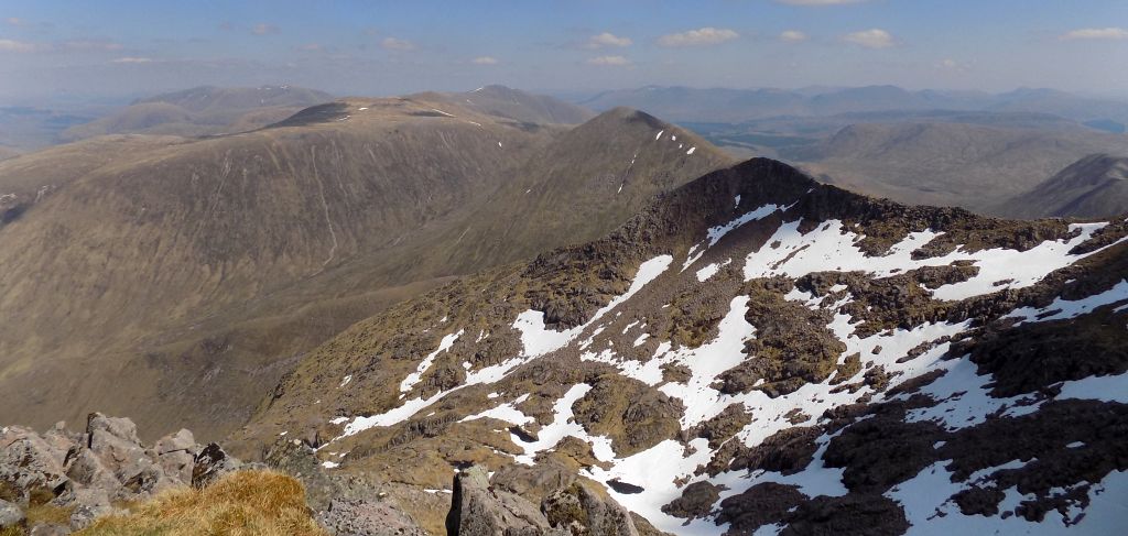 Stob Coire' an Albannaich and Glas Bheinn Mhor from Ben Starav