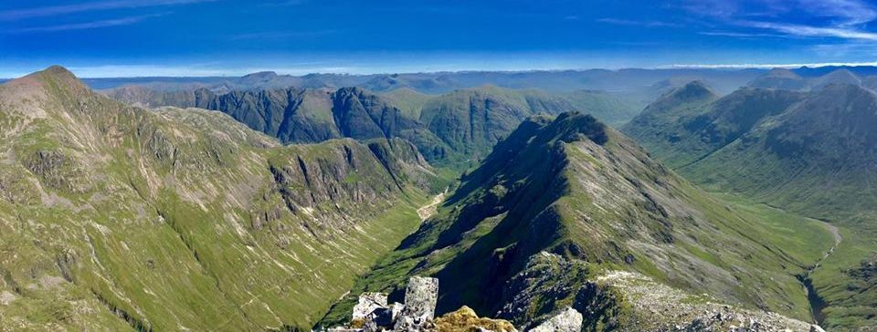 Stob Coire nan Lochain and Beinn Fhada ridge