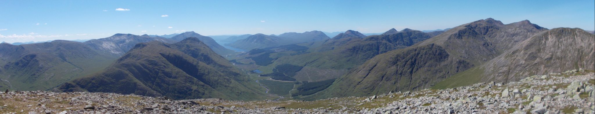 Peaks above Glen Etive  from Stob na Broige