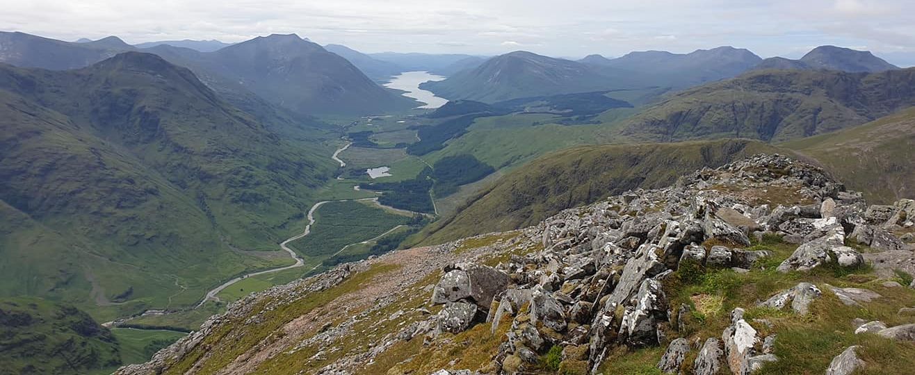 Peaks above Glen Etive  from Stob na Broige