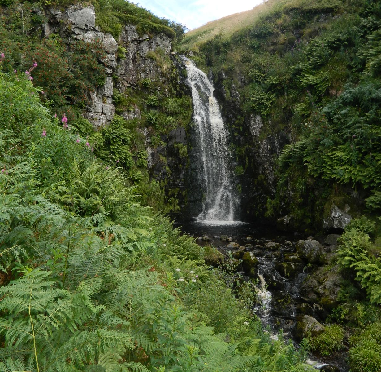 Waterfall above Fin Glen