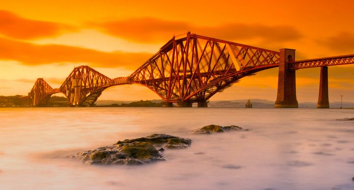 Sunset at Forth Railway Bridge