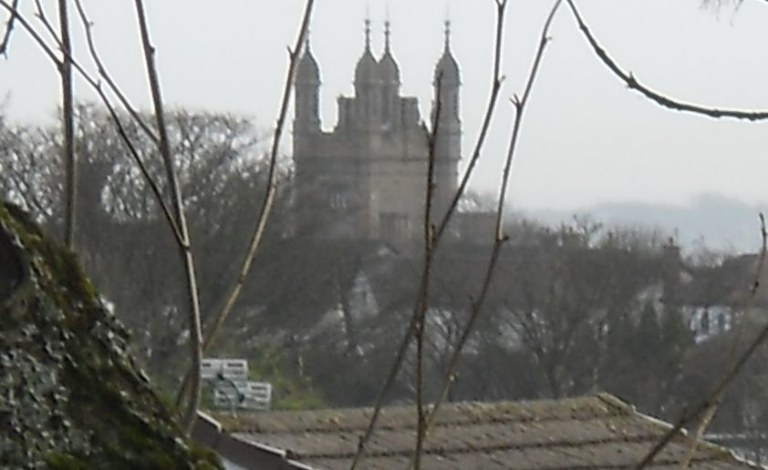 Tower of Schaw House from Baljaffrey