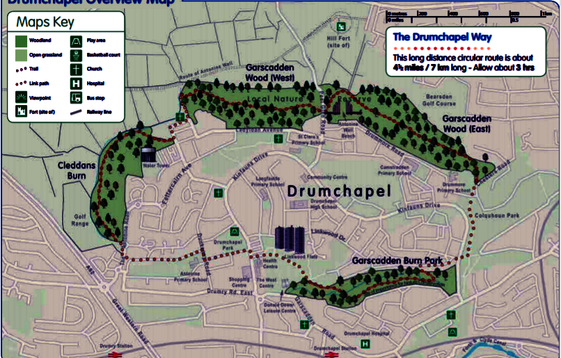 Garscadden Woods Route Map