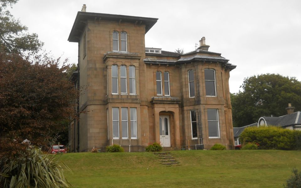 One of the imposing villas at Kilcreggan