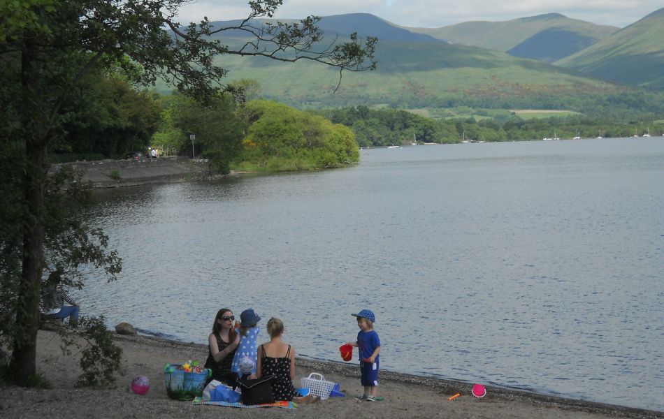 Luss Hills from banks of Loch Lomond