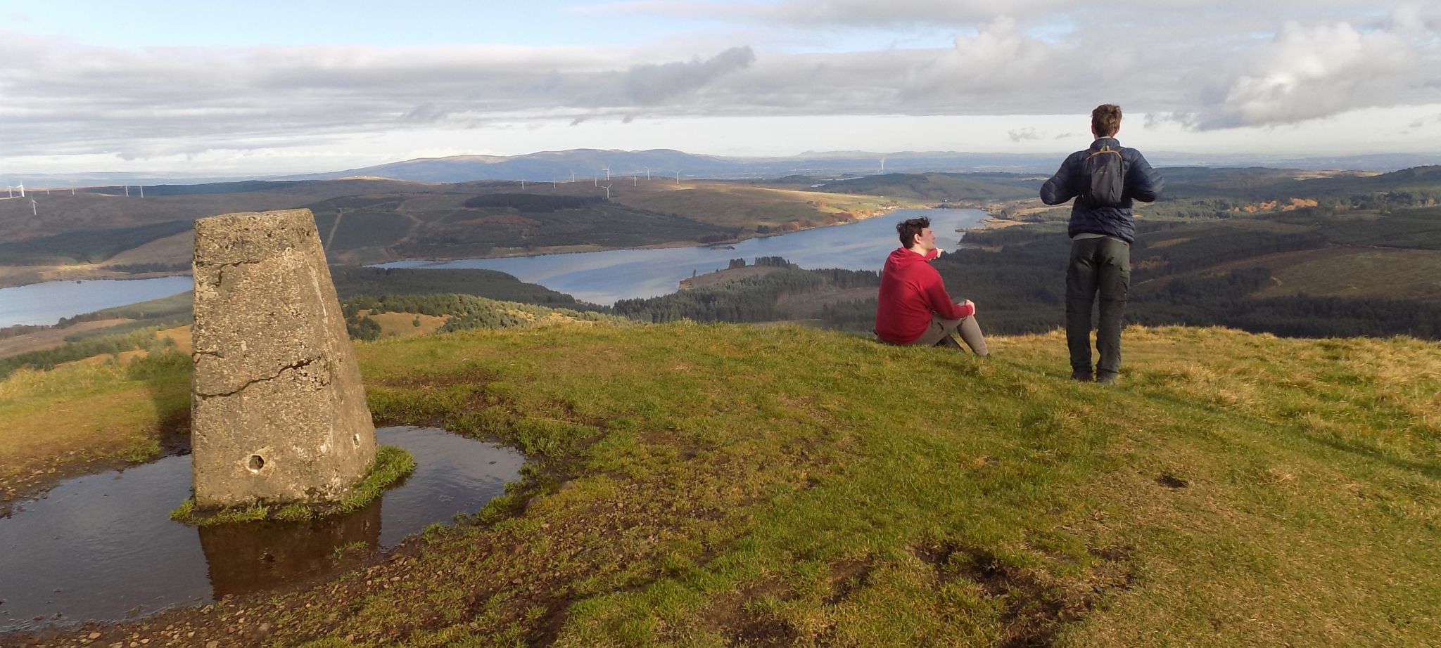 Trig point on Meikle Bin