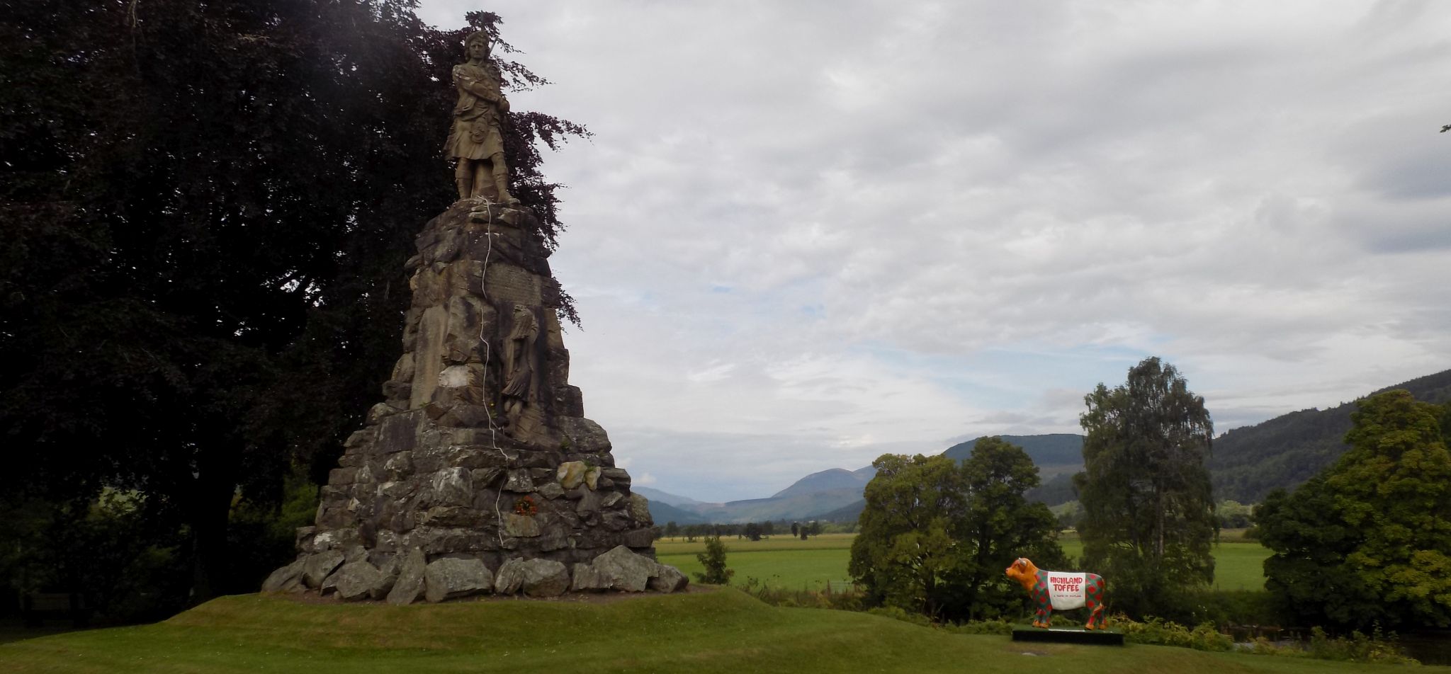 Black Watch memorial at River Tay in Aberfeldy