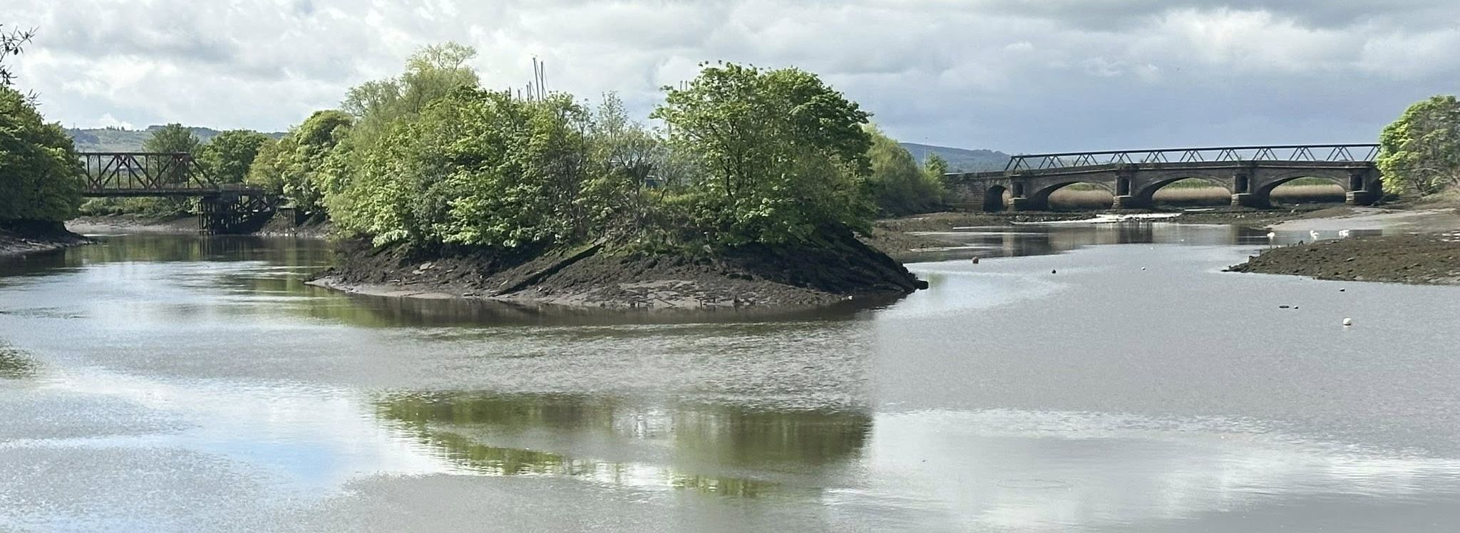 Confluence of the  Black Cart and White Cart Waters