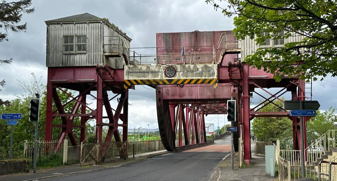Swing Bridge over the White Cart Water