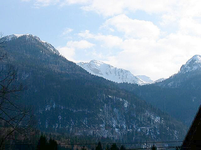 Mt. Crna prst from Bohinj Bistrica in the Julian Alps of Slovenia