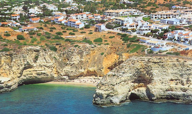 Carvoeiro in The Algarve in Southern Portugal