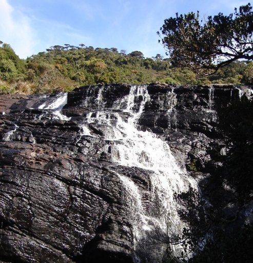 Baker's Falls in Horton Plains National Park