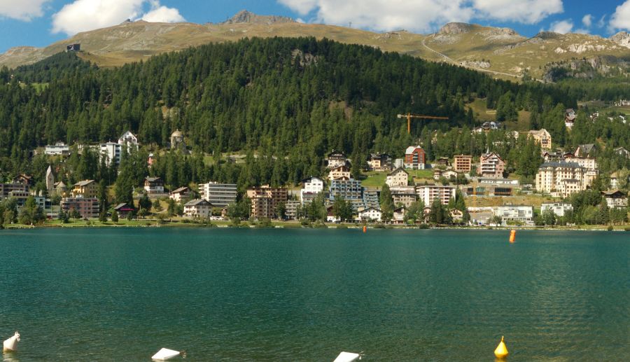 St. Moritz in the Engadine Valley of Switzerland