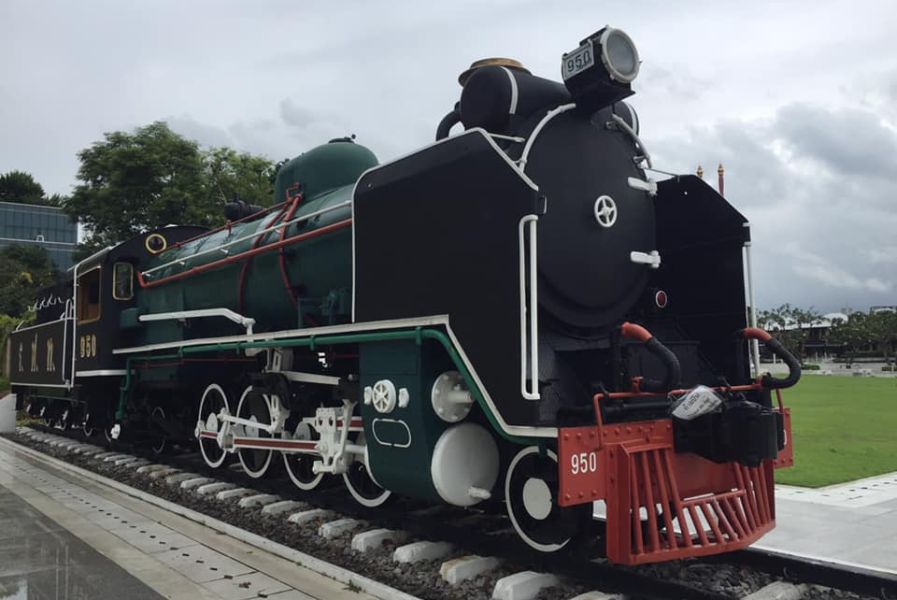 Old steam locomotive in Bangkok