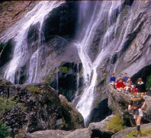 Powerscourt Waterfall in County Wicklow