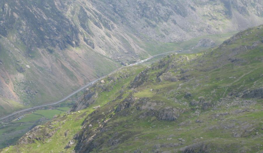 Llanberis Pass from Snowdon Mountain Railway