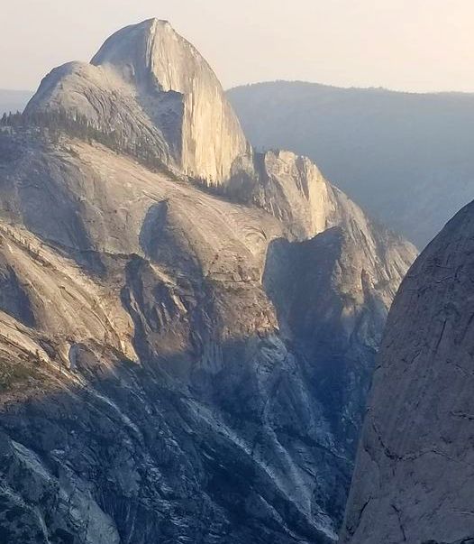 Half Dome granite monolith in Yosemite Valley